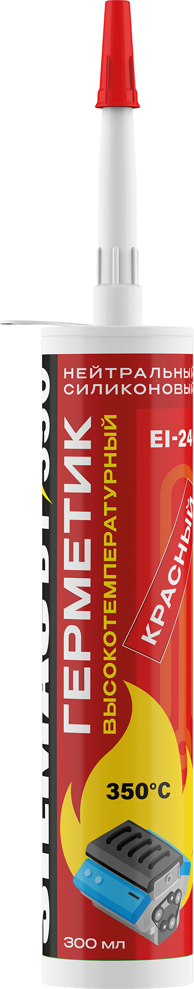 Высокотемпературный Нейтральный Силиконовый Герметик SILMAC ВТ350 
