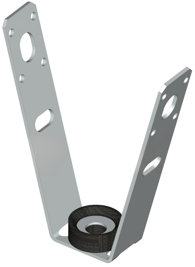 V - образный кронштейн с виброгасителем СИ 