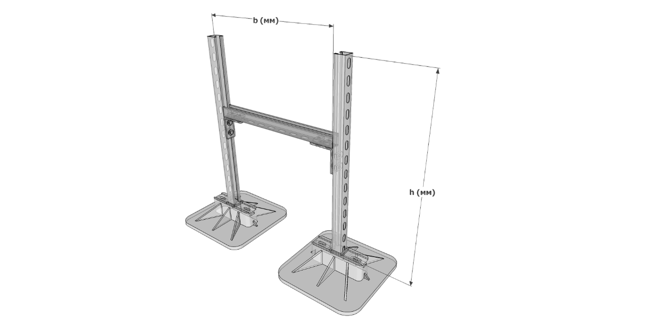 Рамы опорные для лотков, воздуховодов, трубопроводов