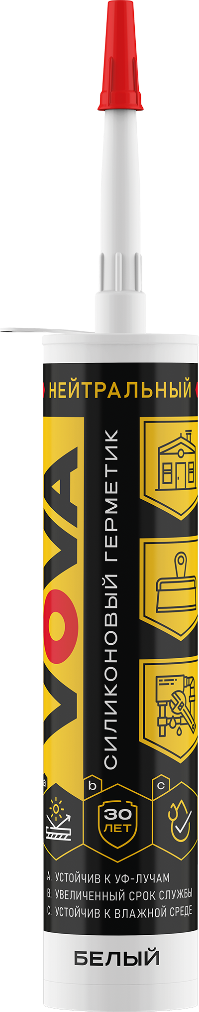 Санитарный  силиконовый герметик VOVA 